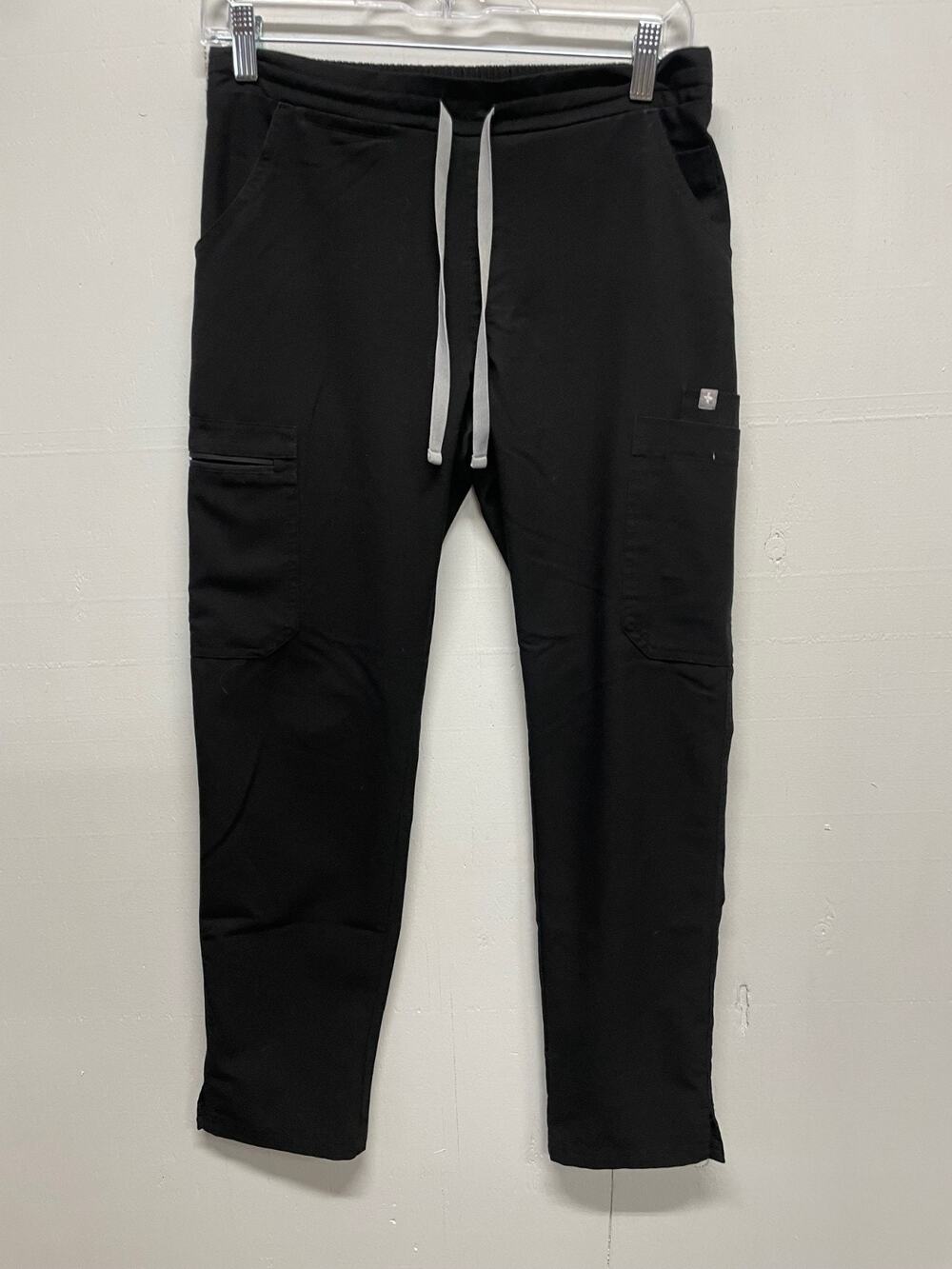 Figs Scrub Pants Womens Size XS P Black Drawstring Pockets Technical Collection